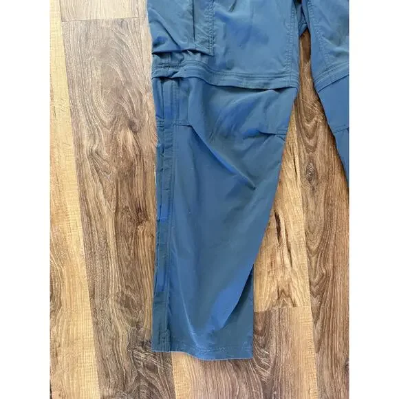 REI Co-Op Sahara Convertible Pants 36 X 34 Stone Blue Men’s Hiking Camping EUC